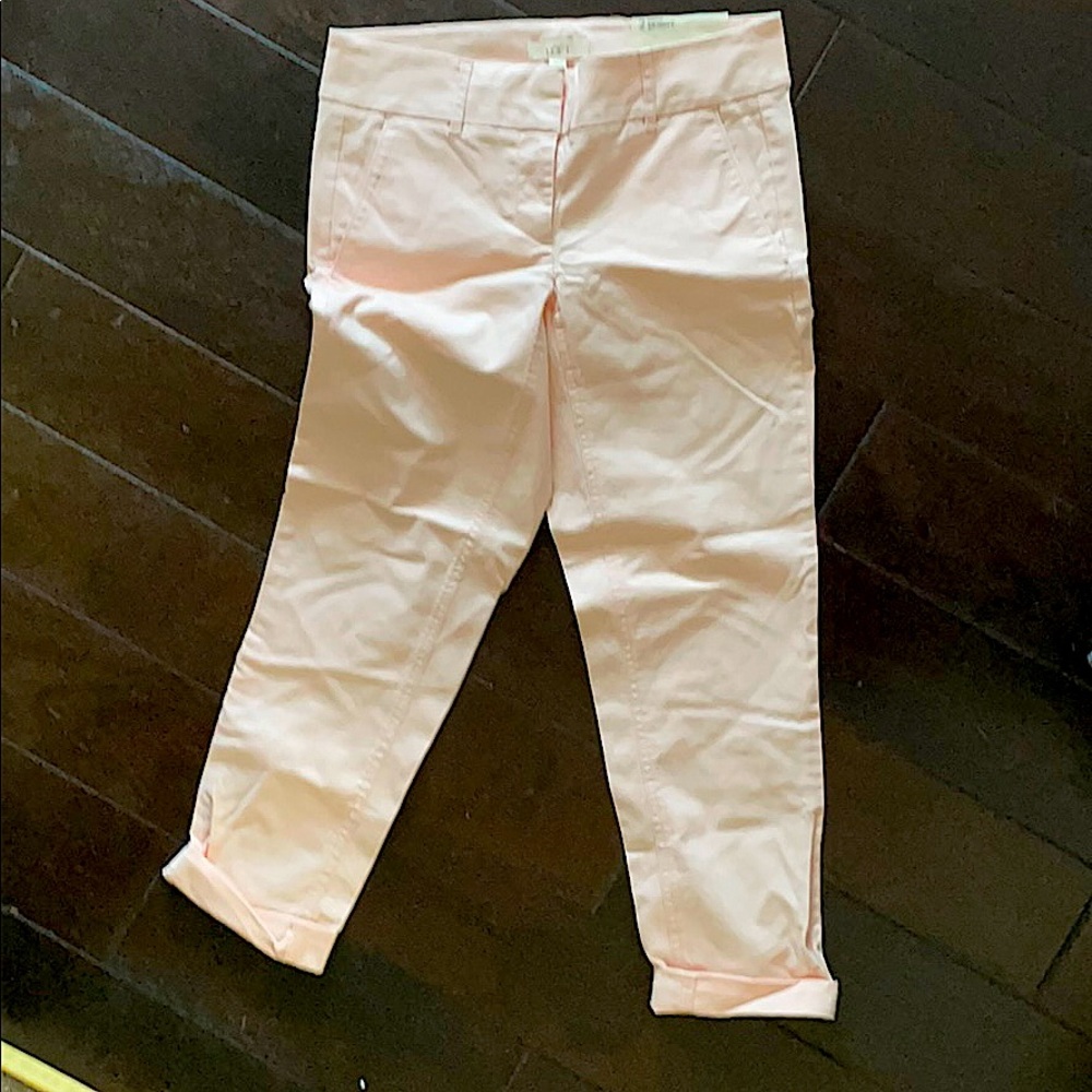LOFT pink Marisa Skinny cropped pants - NWT!